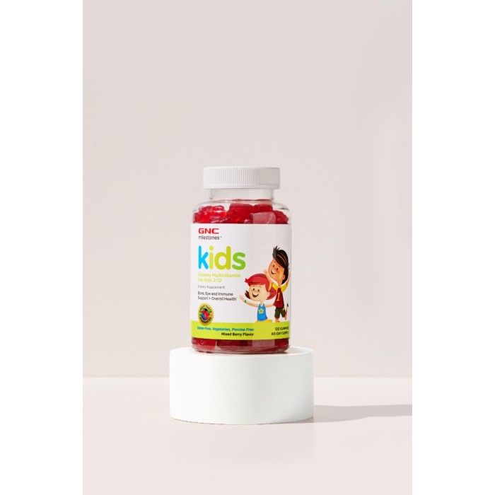 Gnc Milestones Kids Multivitamin Gummy, Multivitamine Pentru Copii 2-12 Ani Cu Aroma De Fructe De Padure, 120 Jeleuri Gnc Milestones Kids Multivitamin Gummy, Multivitamine Pentru Copii 2-12 Ani Cu Aroma De Fructe De Padure, 120 Jeleuri