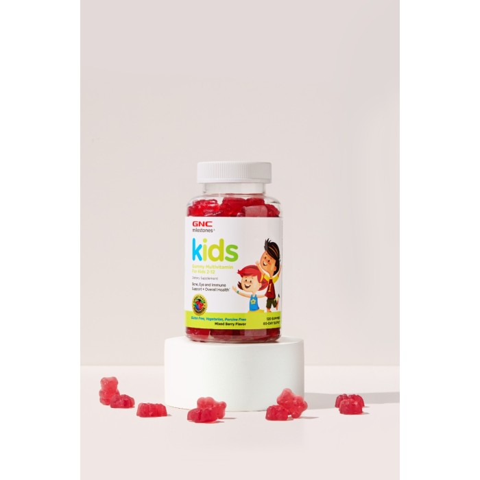 Gnc Milestones Kids Multivitamin Gummy, Multivitamine Pentru Copii 2-12 Ani Cu Aroma De Fructe De Padure, 120 Jeleuri Gnc Milestones Kids Multivitamin Gummy, Multivitamine Pentru Copii 2-12 Ani Cu Aroma De Fructe De Padure, 120 Jeleuri