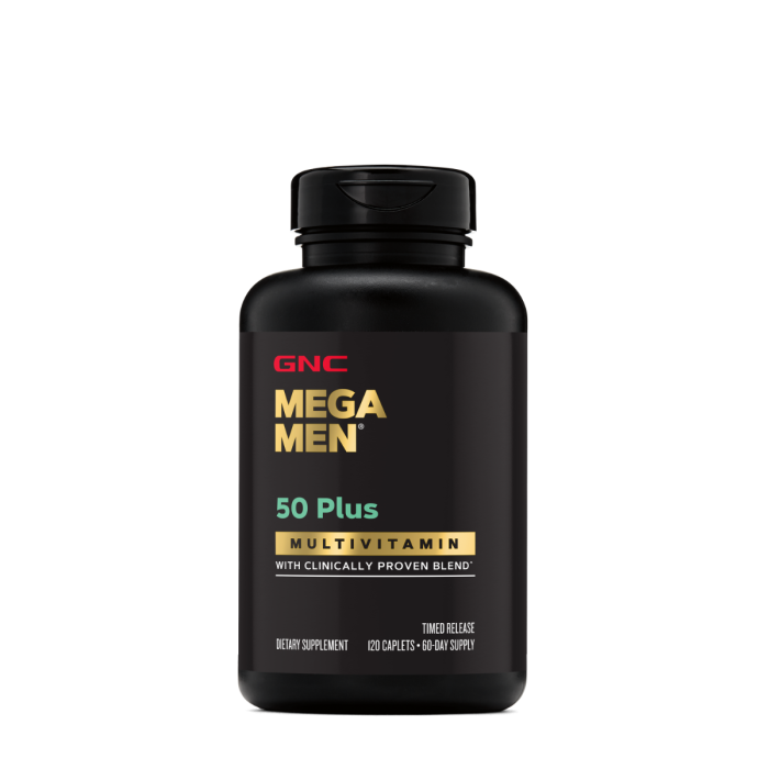 Gnc Mega Men 50 Plus, Complex De Multivitamine Pentru Barbati 50 Plus, 120 Tb Gnc Mega Men 50 Plus, Complex De Multivitamine Pentru Barbati 50 Plus, 120 Tb