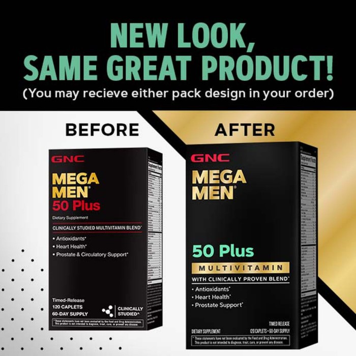 Gnc Mega Men 50 Plus, Complex De Multivitamine Pentru Barbati 50 Plus, 120 Tb Gnc Mega Men 50 Plus, Complex De Multivitamine Pentru Barbati 50 Plus, 120 Tb