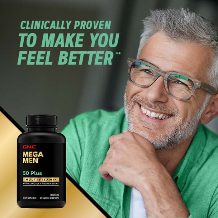 Gnc Mega Men 50 Plus, Complex De Multivitamine Pentru Barbati 50 Plus, 120 Tb Gnc Mega Men 50 Plus, Complex De Multivitamine Pentru Barbati 50 Plus, 120 Tb