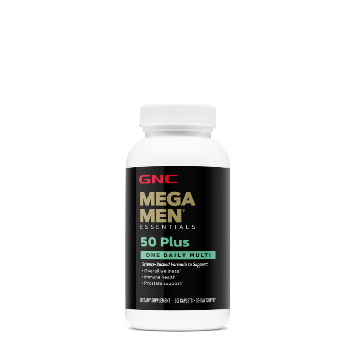 Gnc Mega Men 50 Plus One Daily, Complex De Multivitamine Pentru Barbati - Suport Pentru Ochi, Inima Si Creier, 60 Tb Gnc Mega Men 50 Plus One Daily, Complex De Multivitamine Pentru Barbati - Suport Pentru Ochi, Inima Si Creier, 60 Tb