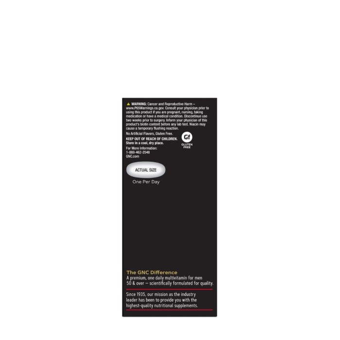 Gnc Mega Men 50 Plus One Daily, Complex De Multivitamine Pentru Barbati - Suport Pentru Ochi, Inima Si Creier, 60 Tb Gnc Mega Men 50 Plus One Daily, Complex De Multivitamine Pentru Barbati - Suport Pentru Ochi, Inima Si Creier, 60 Tb