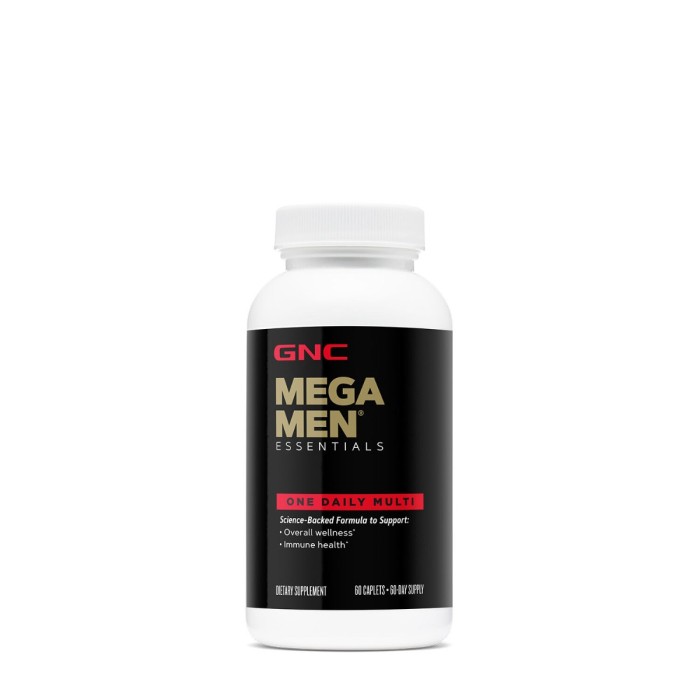 Gnc Mega Men Essentials One Daily Multi, Multivitamine Pentru Barbati, 60 Tb Gnc Mega Men Essentials One Daily Multi, Multivitamine Pentru Barbati, 60 Tb