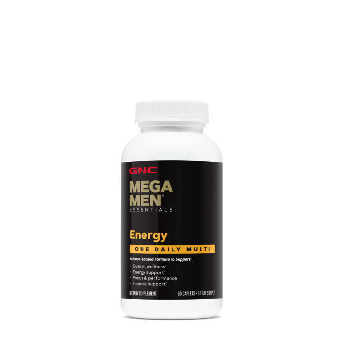 Gnc Mega Men One Daily Multi Energy, Complex De Multivitamine Pentru Barbati, 60 Tb Gnc Mega Men One Daily Multi Energy, Complex De Multivitamine Pentru Barbati, 60 Tb