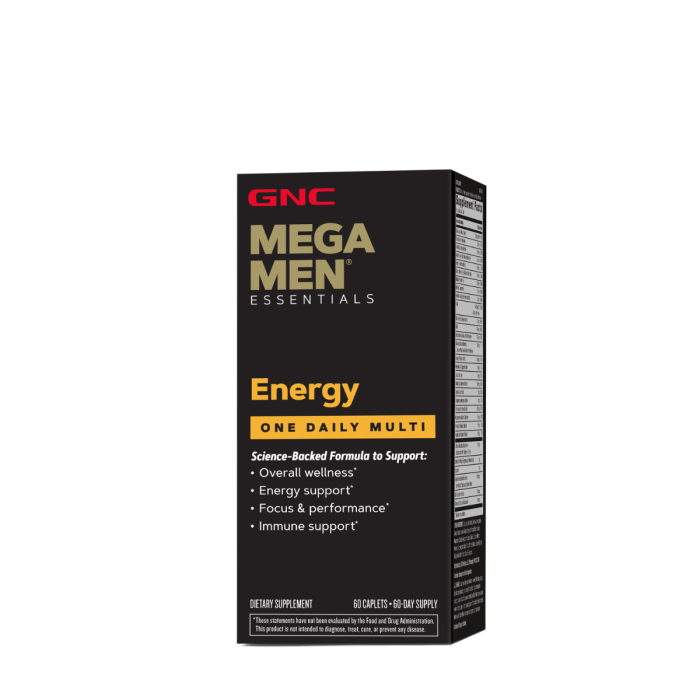 Gnc Mega Men One Daily Multi Energy, Complex De Multivitamine Pentru Barbati, 60 Tb Gnc Mega Men One Daily Multi Energy, Complex De Multivitamine Pentru Barbati, 60 Tb