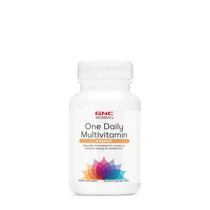 Gnc Women`s One Daily Multivitamin Energy, Formula Energizanta De Multivitamine Pentru Femei, 60 Tb Gnc Women`s One Daily Multivitamin Energy, Formula Energizanta De Multivitamine Pentru Femei, 60 Tb