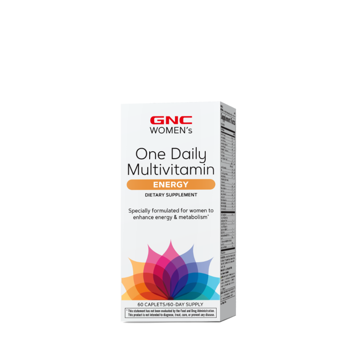 Gnc Women`s One Daily Multivitamin Energy, Formula Energizanta De Multivitamine Pentru Femei, 60 Tb Gnc Women`s One Daily Multivitamin Energy, Formula Energizanta De Multivitamine Pentru Femei, 60 Tb