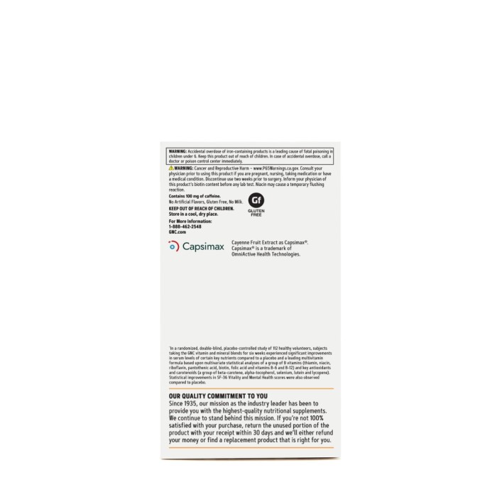 Gnc Women's Multivitamin Energy & Metabolism, Complex De Multivitamine Pentru Femei, 90 Tb Gnc Women's Multivitamin Energy & Metabolism, Complex De Multivitamine Pentru Femei, 90 Tb