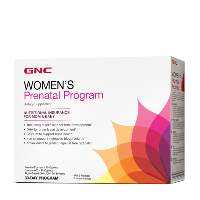 Gnc Women's Ultra Mega Prenatal Vitapak Program, Complex De Multivitamine Prenatale, 30 Pachete Gnc Women's Ultra Mega Prenatal Vitapak Program, Complex De Multivitamine Prenatale, 30 Pachete