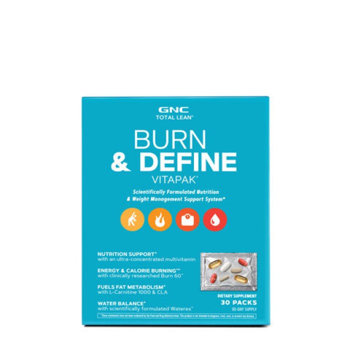 Gnc Total Lean Burn & Define Vitapak, Program Complet De Slabit, 30 Pachete Gnc Total Lean Burn & Define Vitapak, Program Complet De Slabit, 30 Pachete