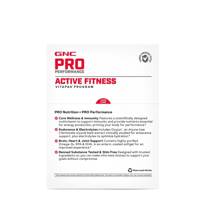 Gnc Pro Performance Active Fitness Vitapak Program, Program Vitapak Pentru Persoane Active, 30 Pachetele Gnc Pro Performance Active Fitness Vitapak Program, Program Vitapak Pentru Persoane Active, 30 Pachetele