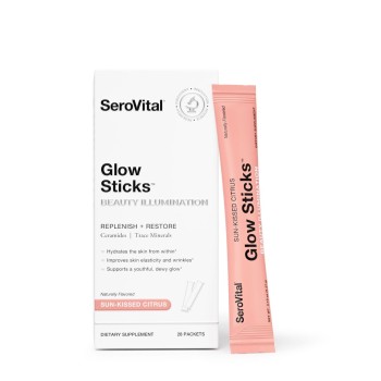Serovital* Glow Sticks Beauty And Illumination Replenish And Restore, Formula Pentru Luminozitatea Si Revitalizarea Tenului Cu Aroma De Citrice De Vara, 28 Plicuri