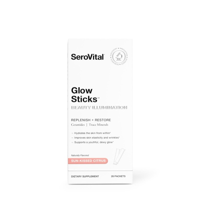 Serovital* Glow Sticks Beauty And Illumination Replenish And Restore, Formula Pentru Luminozitatea Si Revitalizarea Tenului Cu Aroma De Citrice De Vara, 28 Plicuri Serovital* Glow Sticks Beauty And Illumination Replenish And Restore, Formula Pentru Luminozitatea Si Revitalizarea Tenului Cu Aroma De Citrice De Vara, 28 Plicuri
