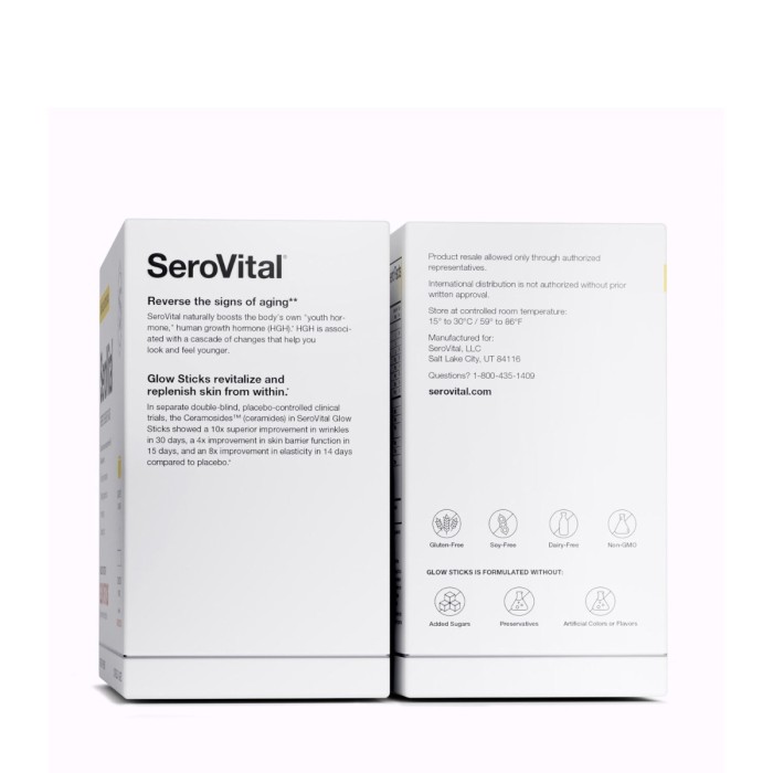Serovital - Reverse The Signs Of Aging, Formula Pentru Remedierea Semnelor De Imbatranire Cu Lizina, 120 Capsule + 7 Plicuri Glow Sticks Serovital - Reverse The Signs Of Aging, Formula Pentru Remedierea Semnelor De Imbatranire Cu Lizina, 120 Capsule + 7 Plicuri Glow Sticks