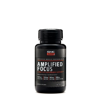 Gnc Amp Amplified Focus, Supliment Pentru Concentrare Si Claritate Mentala, 60 Tb