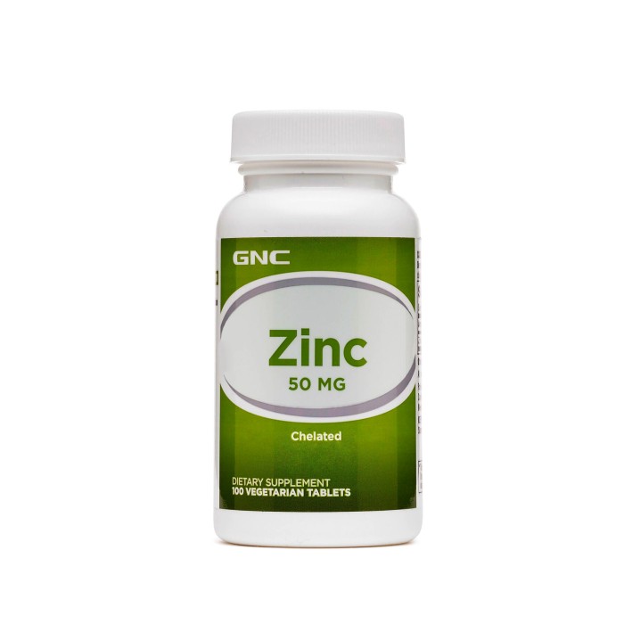 Gnc Zinc Chelat 50 Mg, 100 Tb Gnc Zinc Chelat 50 Mg, 100 Tb