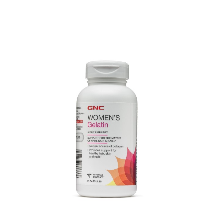 Gnc Women`s Gelatin, Gelatina 778 Mg, 60 Cps Gnc Women`s Gelatin, Gelatina 778 Mg, 60 Cps