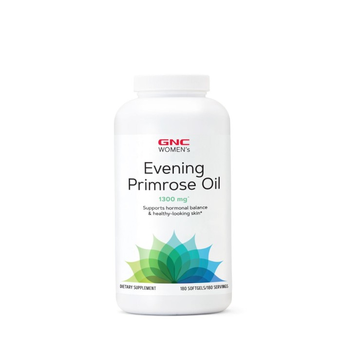 Gnc Women`s Evening Primrose Oil 1300 Mg, Ulei De Luminita Noptii, 180 Cps Gnc Women`s Evening Primrose Oil 1300 Mg, Ulei De Luminita Noptii, 180 Cps