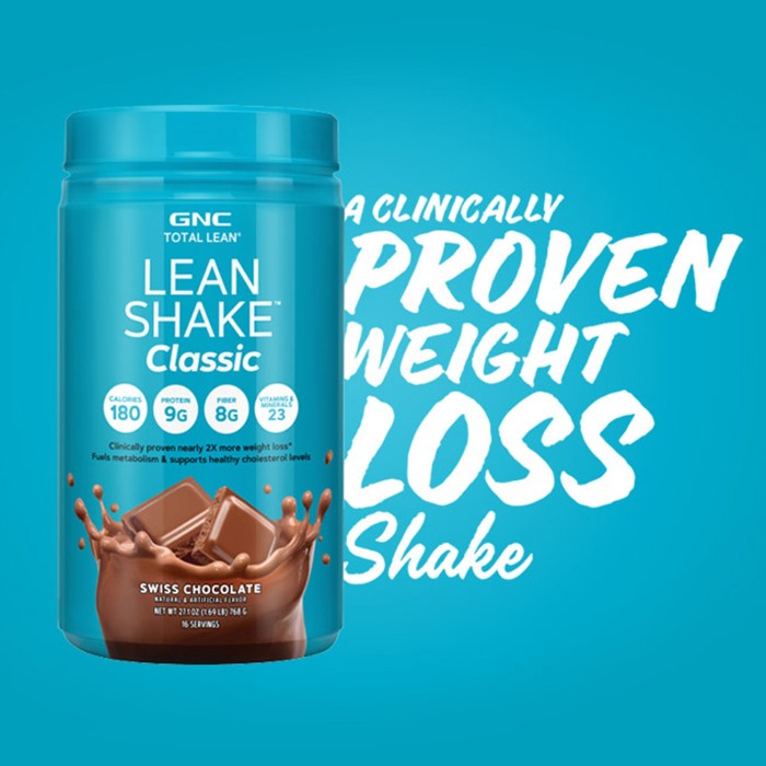 Gnc Total Lean Lean Shake Classic, Shake Proteic, Cu Aroma De Ciocolata Elvetiana, 768 G Gnc Total Lean Lean Shake Classic, Shake Proteic, Cu Aroma De Ciocolata Elvetiana, 768 G
