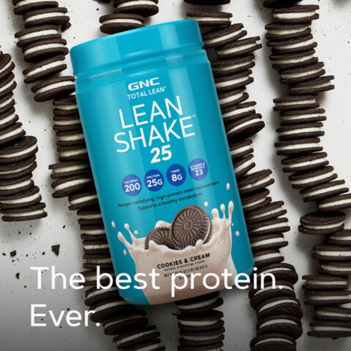 Gnc Total Lean Lean Shake 25, Shake Proteic, Cu Aroma De Biscuiti Si Frisca, 832 G Gnc Total Lean Lean Shake 25, Shake Proteic, Cu Aroma De Biscuiti Si Frisca, 832 G