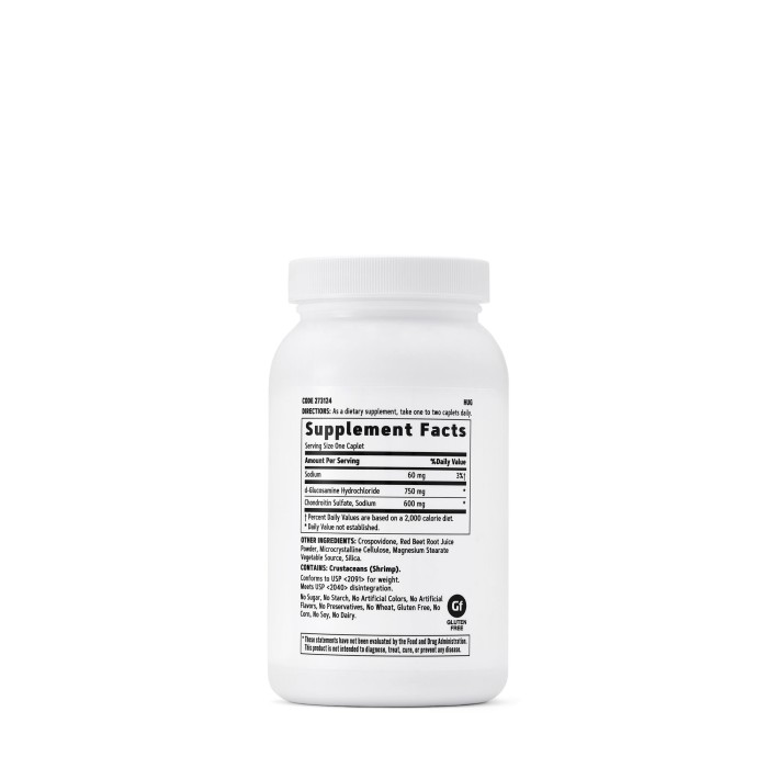Gnc Triple Strength Glucozamina 750 Condroitina 600 Mg, 120 Tb Gnc Triple Strength Glucozamina 750 Condroitina 600 Mg, 120 Tb