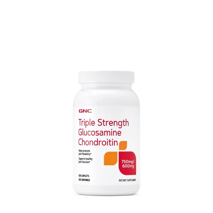 Gnc Triple Strength Glucozamina 750 Condroitina 600 Mg, 120 Tb Gnc Triple Strength Glucozamina 750 Condroitina 600 Mg, 120 Tb