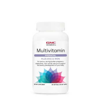 Gnc Women’s Multivitamin Prenatal Plus Dha & Iron, Formula Prenatala Cu Dha Si Fier, 90 Cps