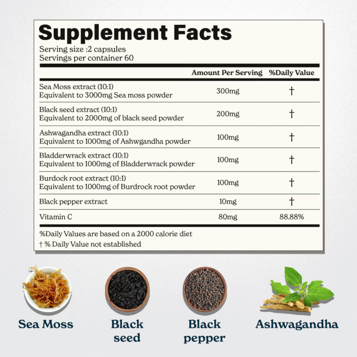 Better Alt Sea Moss, Formula Cu Alge Marine, Chimen Negru Si Ashwagandha, 120 Cps Better Alt Sea Moss, Formula Cu Alge Marine, Chimen Negru Si Ashwagandha, 120 Cps