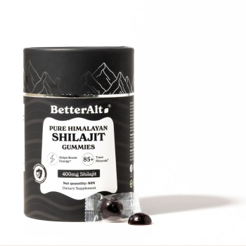 Better Alt Pure Himalayan Shilajit Gummies, Jeleuri De Shilajit Din Himalaya, 60 Jeleuri