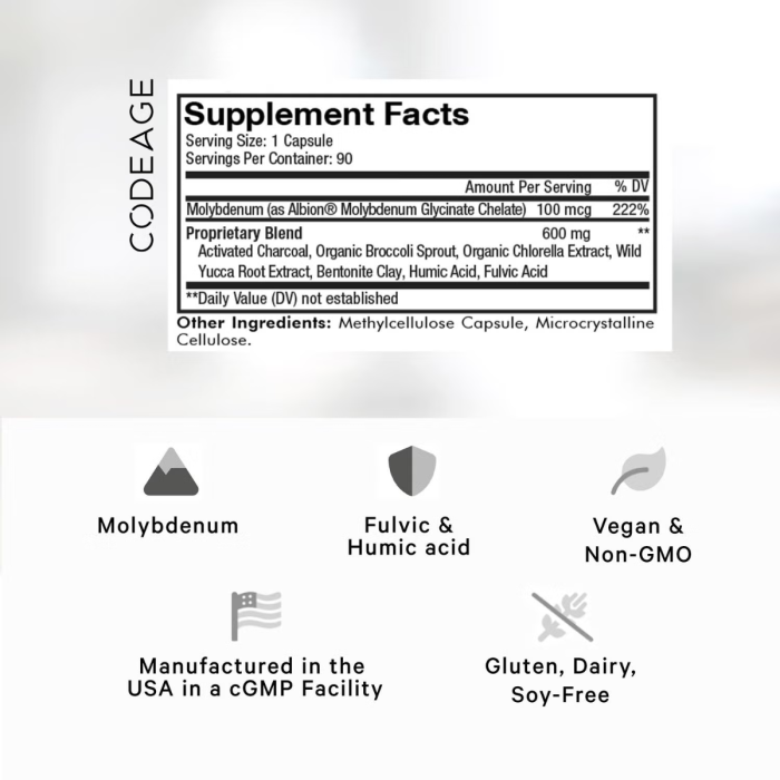 Codeage Universal Binder + Full Spectrum, Formula Pentru Eliminarea Toxinelor Si Sustinerea Microbiomului, 90 Cps Codeage Universal Binder + Full Spectrum, Formula Pentru Eliminarea Toxinelor Si Sustinerea Microbiomului, 90 Cps