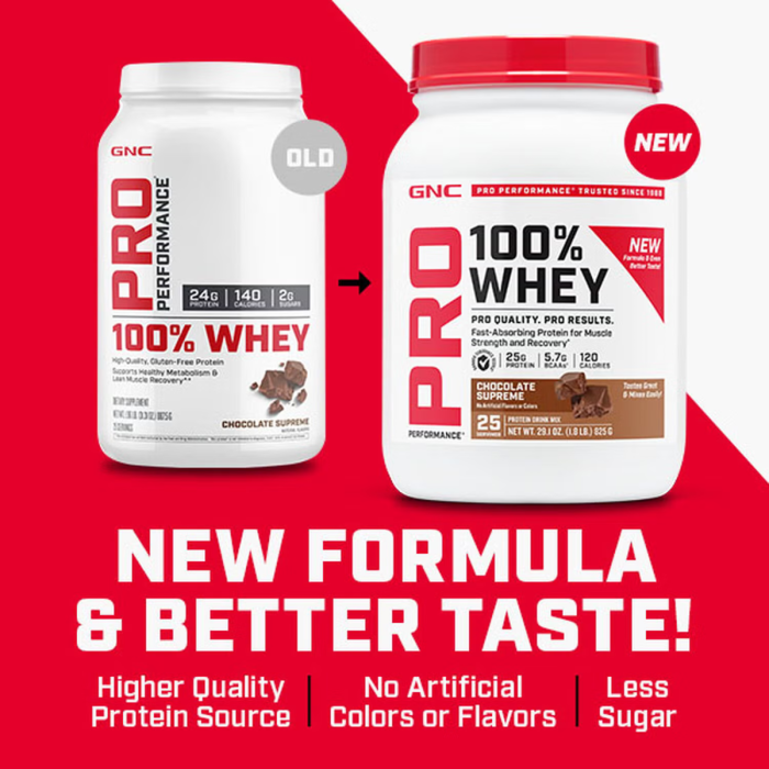 Gnc Pro Performance 100% Whey, Proteina Din Zer Cu Aroma De Capsuni, Testata Antidoping, 775g Gnc Pro Performance 100% Whey, Proteina Din Zer Cu Aroma De Capsuni, Testata Antidoping, 775g