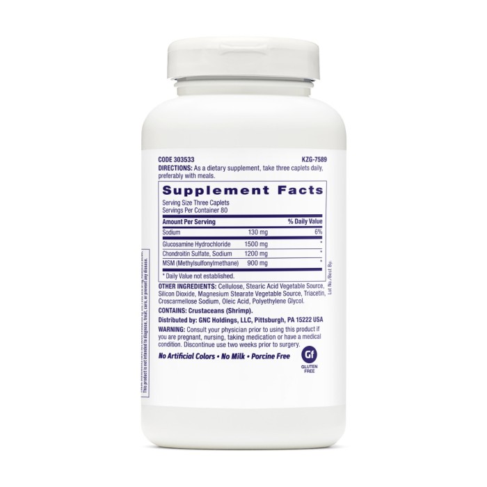 Gnc Triflex, Glucozamina, Msm Si Condroitina Pentru Articulatii Sanatoase, 240 Tb Gnc Triflex, Glucozamina, Msm Si Condroitina Pentru Articulatii Sanatoase, 240 Tb
