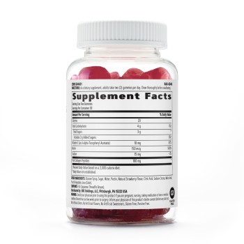 Gnc Women's Hair, Skin & Nails Strawberry , Jeleuri Cu Biotina Si Vitamine Pentru Frumusetea Parului, Pielii Si Unghiilor, 60 Jeleuri