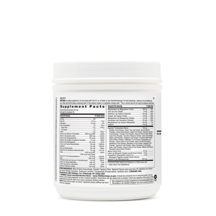 Gnc Women’s Multi Powder, Pudra Cu Multivitamine, Proteina Si Verdeturi Pentru Femei Cu Aroma De Vanilie, 485 G Gnc Women’s Multi Powder, Pudra Cu Multivitamine, Proteina Si Verdeturi Pentru Femei Cu Aroma De Vanilie, 485 G