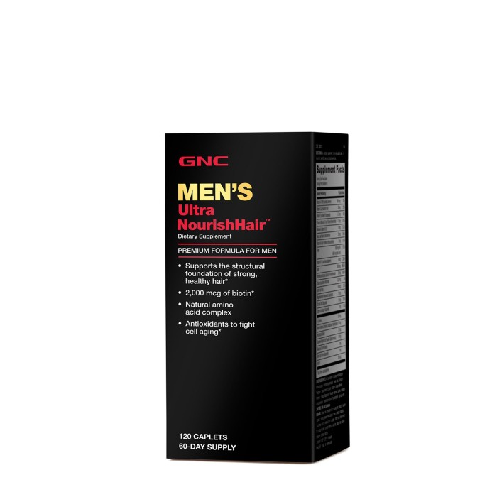 Gnc Men's Ultra Nourishhair, Complex De Multivitamine Pentru Sanatatea Parului, 120 Tb Gnc Men's Ultra Nourishhair, Complex De Multivitamine Pentru Sanatatea Parului, 120 Tb