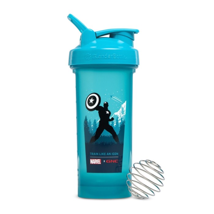 Gnc Blender Bottle Shaker Clasic Captain America Edition, 828 Ml Gnc Blender Bottle Shaker Clasic Captain America Edition, 828 Ml
