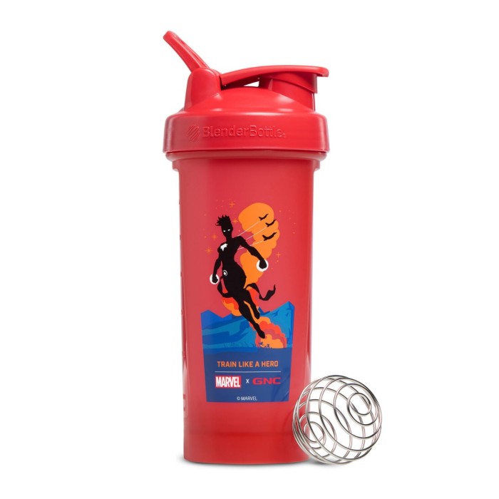Gnc Blender Bottle Shaker Clasic Captain Marvel Edition, 828 Ml Gnc Blender Bottle Shaker Clasic Captain Marvel Edition, 828 Ml