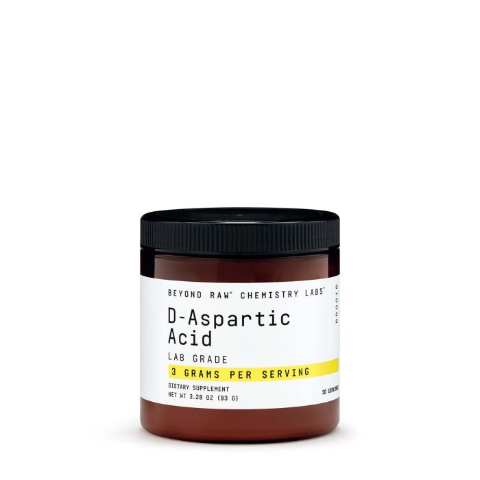 Beyond Raw Chemistry Labs D-aspartic Acid, 93g Beyond Raw Chemistry Labs D-aspartic Acid, 93g