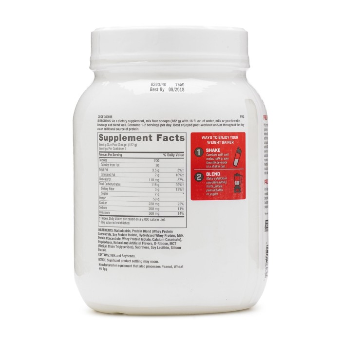 Gnc Pro Performance Weight Gainer, Formula Proteica Pentru Crestere In Greutate, Cu Aroma De Vanilie, Testata Antidoping, 1134 G Gnc Pro Performance Weight Gainer, Formula Proteica Pentru Crestere In Greutate, Cu Aroma De Vanilie, Testata Antidoping, 1134 G