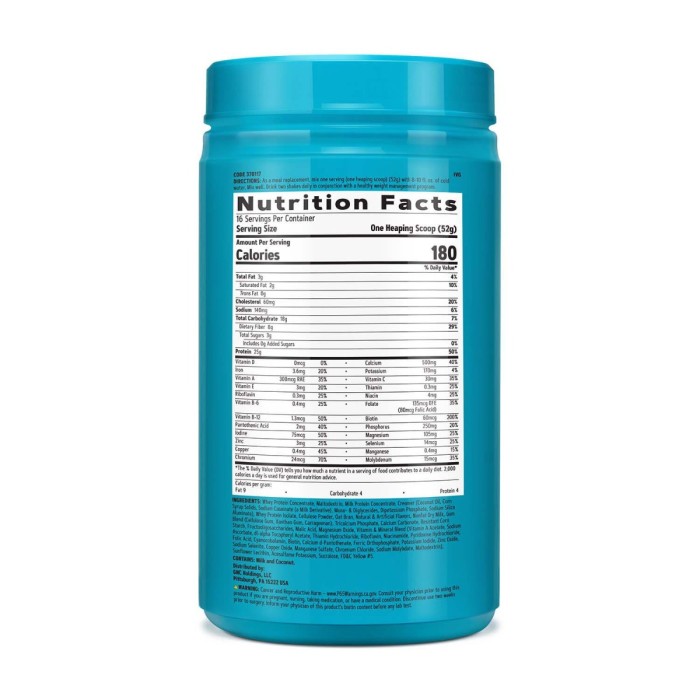 Gnc Total Lean Lean Shake 25, Shake Proteic, Cu Aroma De Banana, 832 G Gnc Total Lean Lean Shake 25, Shake Proteic, Cu Aroma De Banana, 832 G