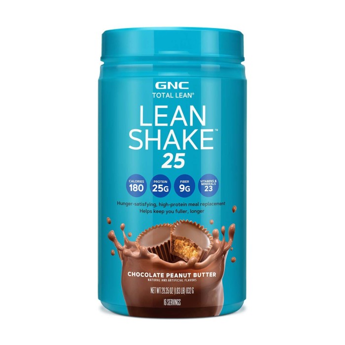 Gnc Total Lean Lean Shake 25, Shake Proteic, Cu Aroma De Ciocolata Si Unt De Arahide , 832 G Gnc Total Lean Lean Shake 25, Shake Proteic, Cu Aroma De Ciocolata Si Unt De Arahide , 832 G