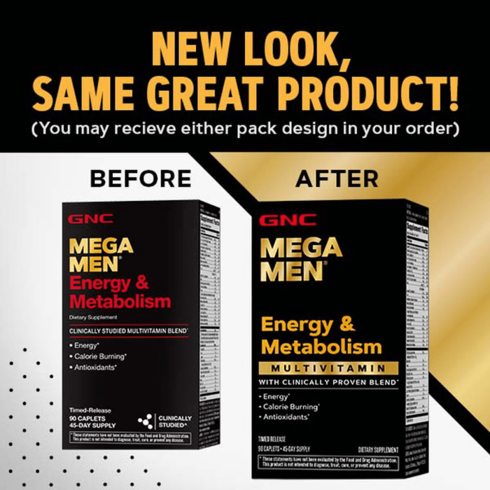 Gnc Mega Men Energy & Metabolism, Complex De Multivitamine Pentru Barbati, Energie Si Metabolism, 90 Tb Gnc Mega Men Energy & Metabolism, Complex De Multivitamine Pentru Barbati, Energie Si Metabolism, 90 Tb