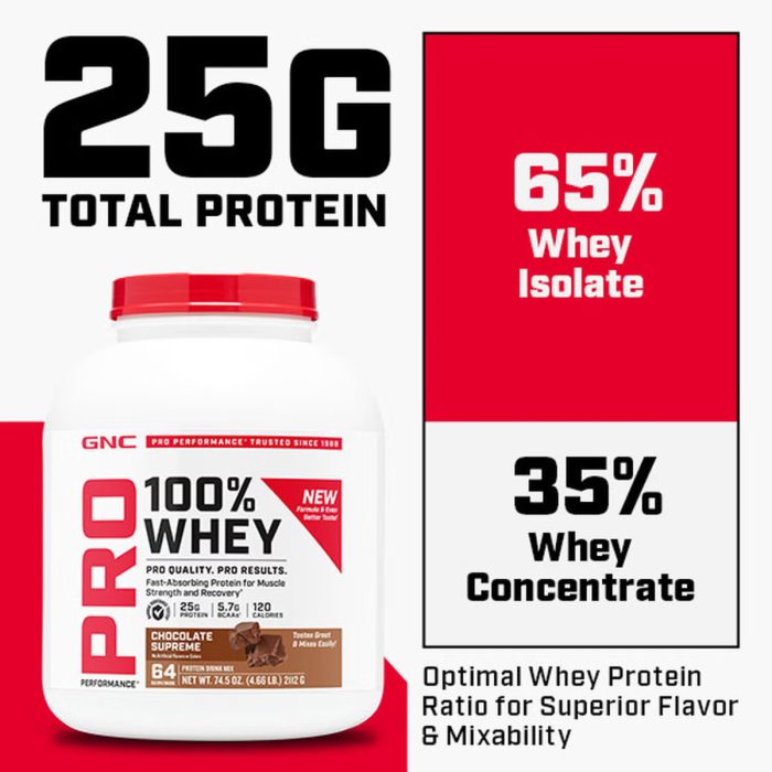 Gnc Pro Performance 100% Whey, Proteina Din Zer Cu Aroma De Ciocolata, Testata Antidoping, 2112g Gnc Pro Performance 100% Whey, Proteina Din Zer Cu Aroma De Ciocolata, Testata Antidoping, 2112g