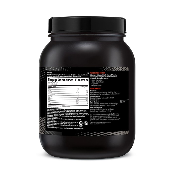 Gnc Amp Sustained Protein Blend Amestec Proteic Cu Aroma De Cereale Cu Scortisoara, 924 G Gnc Amp Sustained Protein Blend Amestec Proteic Cu Aroma De Cereale Cu Scortisoara, 924 G