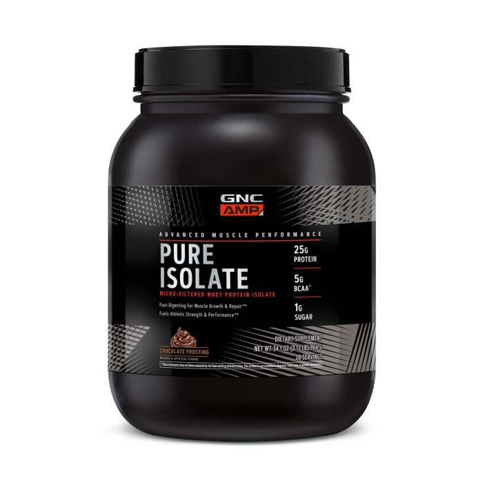 Gnc Amp Pure Isolate, Proteina Izolata Din Zer Cu Aroma De Inghetata De Ciocolata, 966 G Gnc Amp Pure Isolate, Proteina Izolata Din Zer Cu Aroma De Inghetata De Ciocolata, 966 G