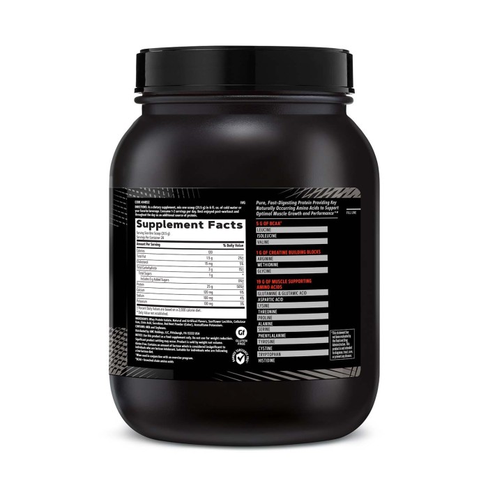 Gnc Amp Pure Isolate, Proteina Izolata Din Zer, Cu Aroma De Capsuni, 882 G Gnc Amp Pure Isolate, Proteina Izolata Din Zer, Cu Aroma De Capsuni, 882 G