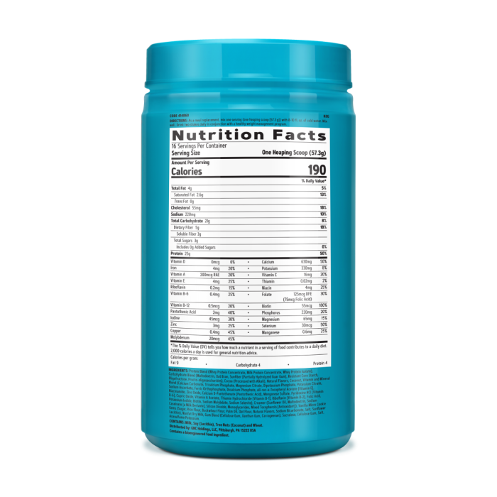 Gnc Total Lean Lean Shake 25, Shake Proteic Cu Aroma De Cocos Si Caramel, 917 G Gnc Total Lean Lean Shake 25, Shake Proteic Cu Aroma De Cocos Si Caramel, 917 G