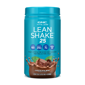 Gnc Total Lean Lean Shake 25, Shake Proteic Cu Aroma De Ciocolata Si Menta, 848 G