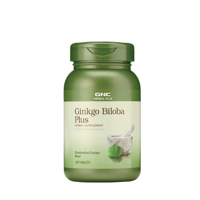 Gnc Herbal Plus Ginkgo Biloba Plus, 120 Tb Gnc Herbal Plus Ginkgo Biloba Plus, 120 Tb